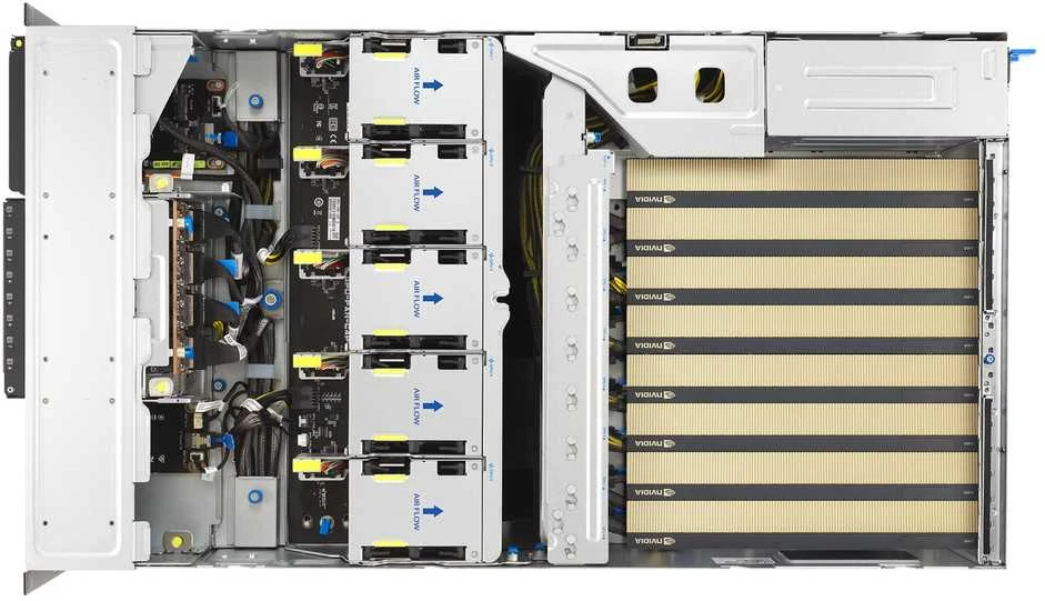 ASUS ESC8000A-E13P LGA 6096 Rack (4U) Sidabrinis, Juodas