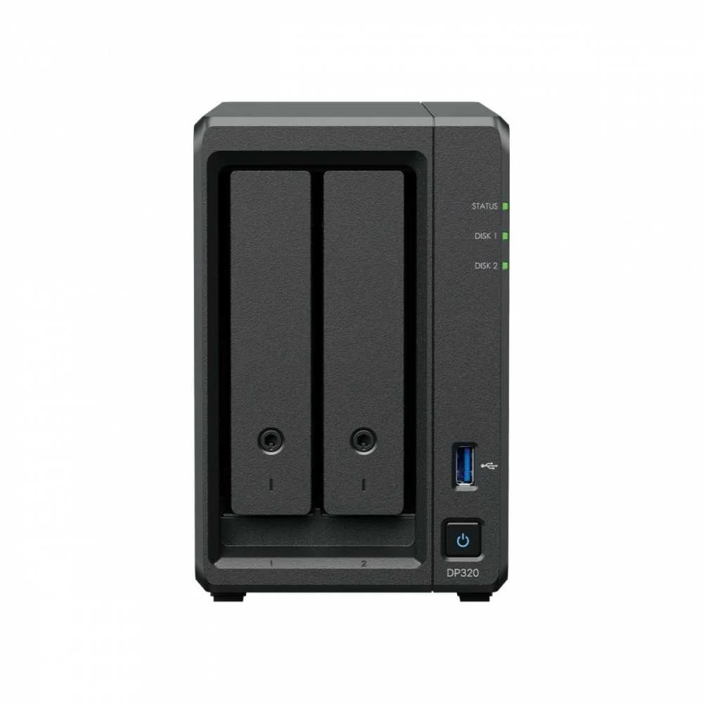 Serveris SYNOLOGY DP320 Backup Solution 2 lizdai AMD Ryzen Embedded R1600 8GB atmintis