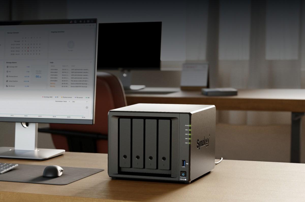 Serveris Synology | Bokštinis NAS | DS423+ | Intel Celeron | J4125 | Procesoriaus dažnis 2,7 GHz | 2 GB | DDR4