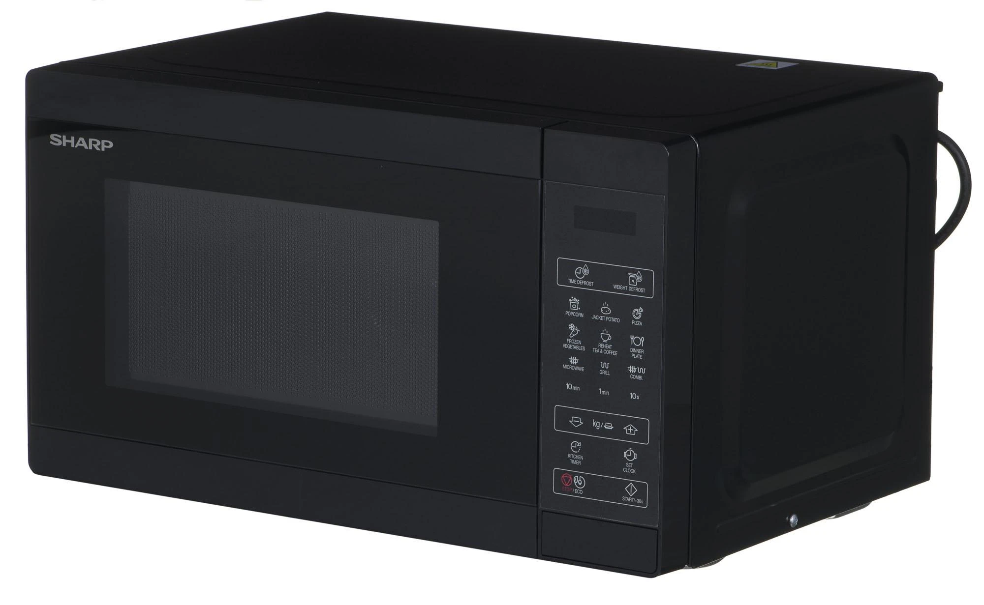 Sharp Aštrus | Mikrobangų krosnelė su grotelėmis | YC-MG02E-B | Laisvai stovintis | 800 W | Grilis | Juodas