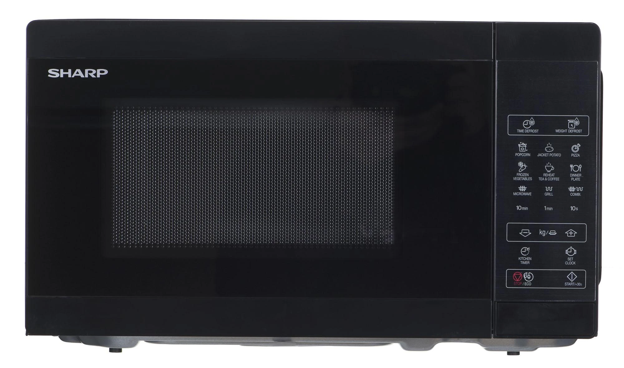 Sharp Aštrus | Mikrobangų krosnelė su grotelėmis | YC-MG02E-B | Laisvai stovintis | 800 W | Grilis | Juodas