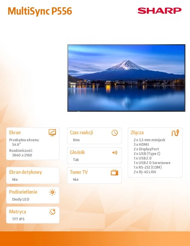 Monitorius Sharp P556 (60005916)