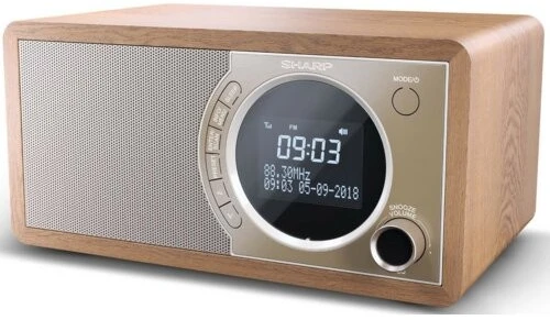 Sharp DR-450(BR) radijo imtuvas Laikrodis Ruda