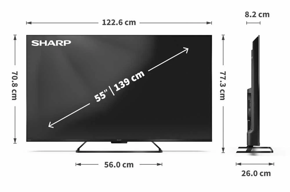 Televizorius Sharp Aštrus 55HR7465