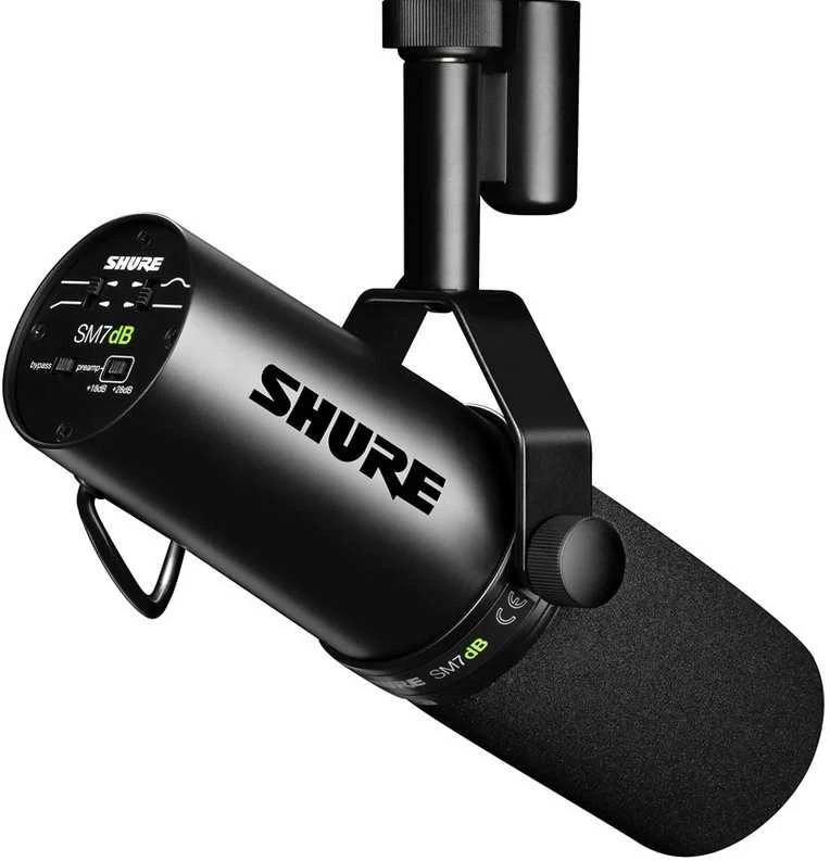 Shure sm7db - dinaminis, kardioidinis, balso mikrofonas - radijas