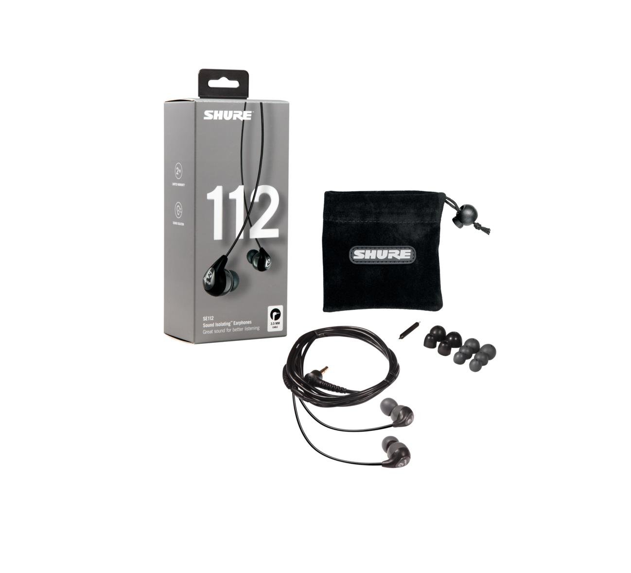 Ausinės Shure | Earphones | SE112-GR | su laidu | į ausis įkišamos | Pilkas