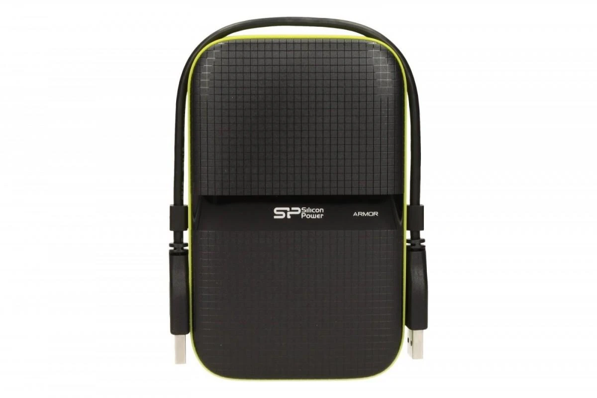 Išorinis kietasis diskas Silicon Power Armor A60 2TB SP020TBPHDA60S3K, Juodas/žalias