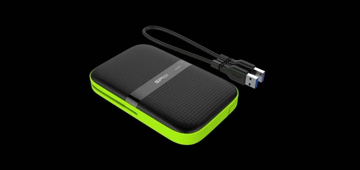 Išorinis kietasis diskas Silicon Power Armor A60 2TB SP020TBPHDA60S3K, Juodas/žalias