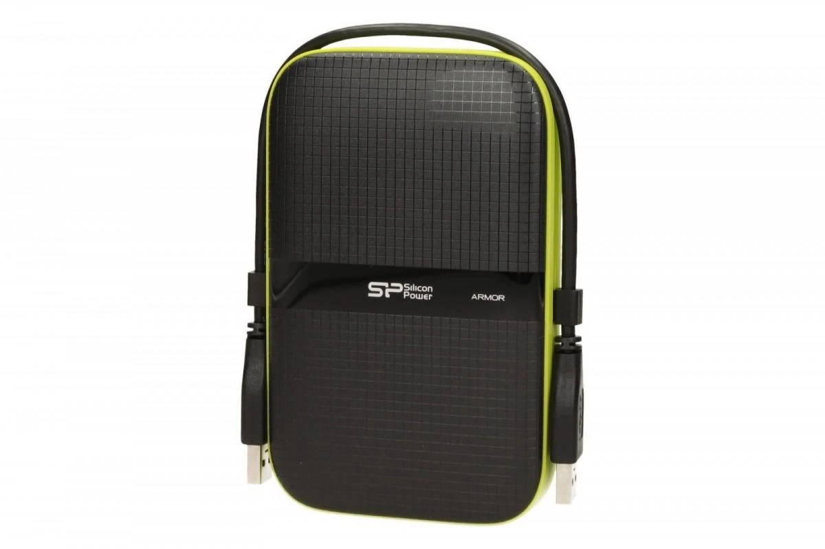Išorinis kietasis diskas Silicon Power Armor A60 2TB SP020TBPHDA60S3K, Juodas/žalias
