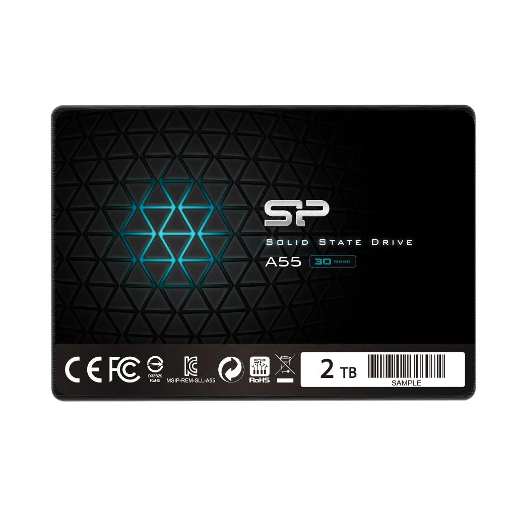 Kietasis diskas SILICON POWER KOMPIUTERIŲ IR RYŠIŲ ĮRANGA SILICON POWER SSD Ace A55 2TB 2.5" SATA III 6GB/s 560/530 MB/s
