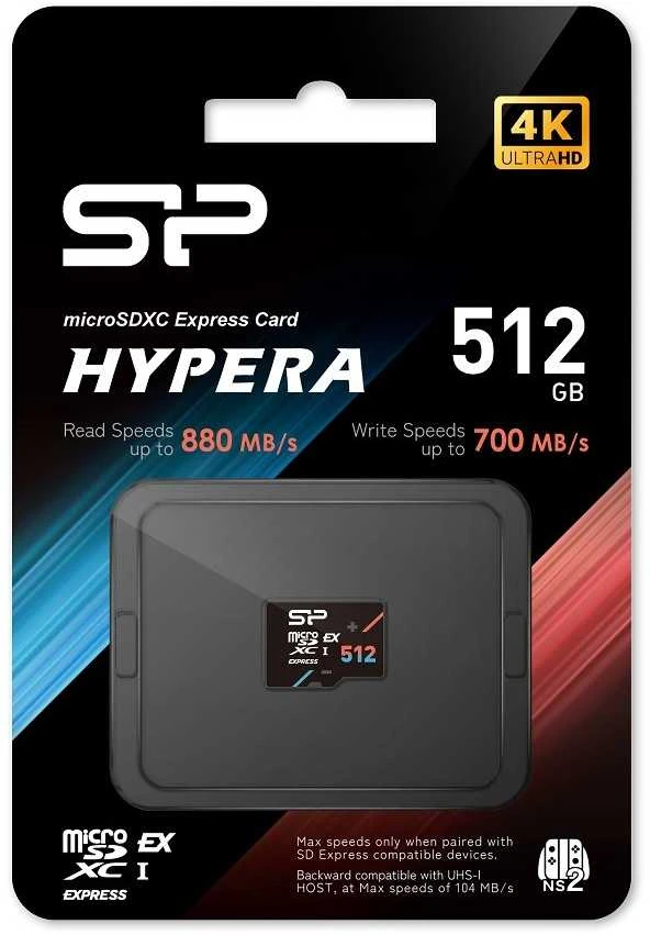 Silicon Power HYPERA atminties kortelė 512 GB Micro SDXC 3D TLC NAND 10 klasė (SP512GBSTEI31V10)