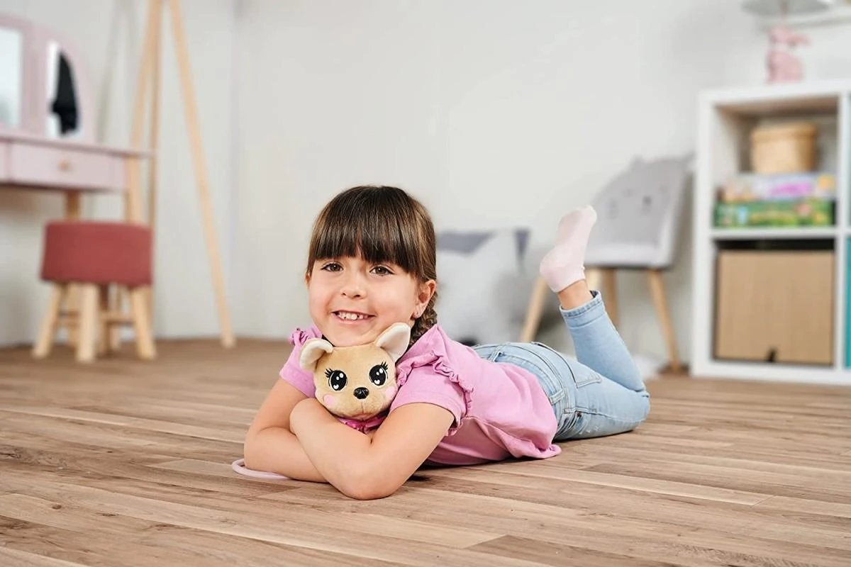 Interaktyvus pliušinis šuniukas su RC pavadėliu ir nuotolinio valdymo pultu, SIMBA