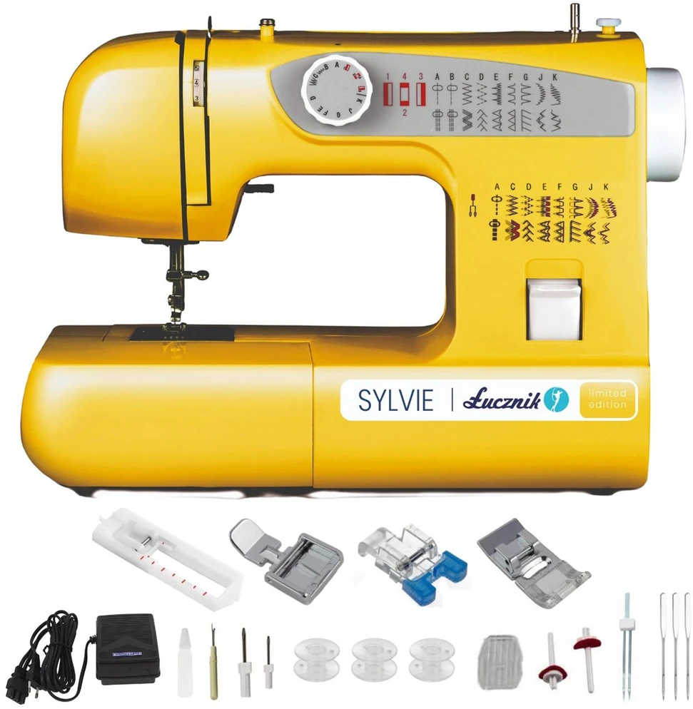 Sewing machine ŁUCZNIK SYLVIE Geltona