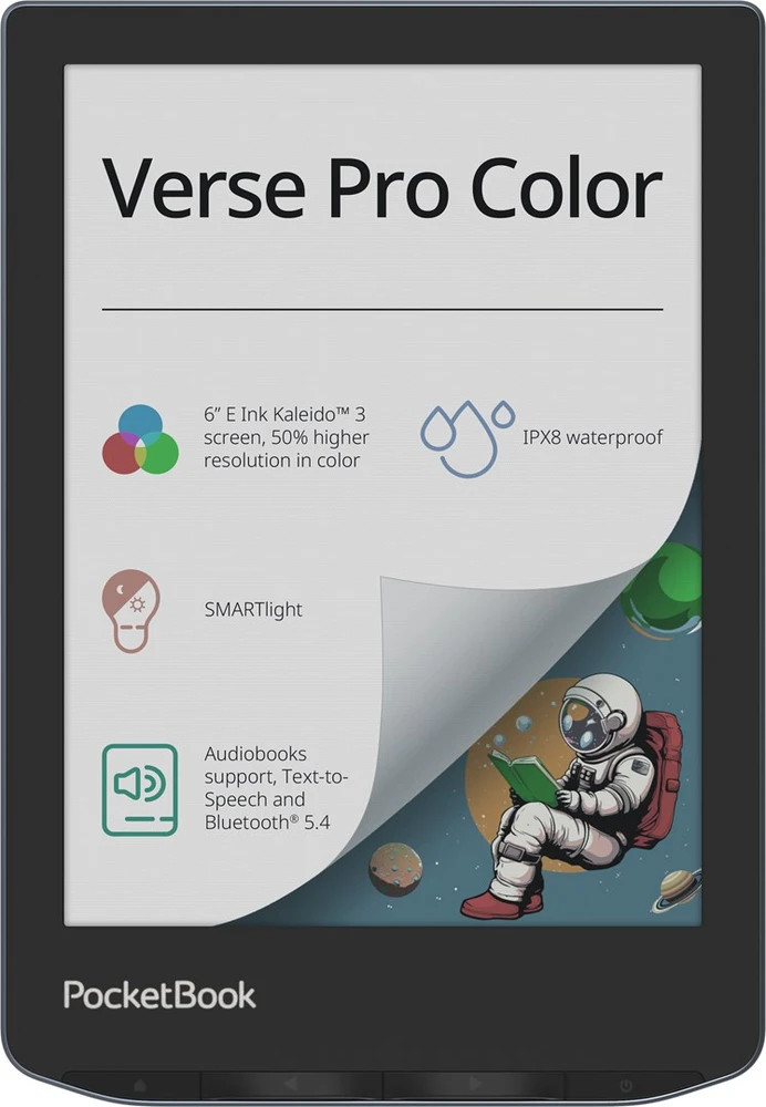 Elektroninė skaityklė PocketBook Verse Pro Color 16GB Wi-Fi Stormy Sea (PB634K3-1-WW)