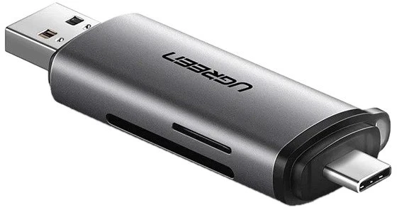 UGREEN USB + USB-C adapteris kortelių skaitytuvas SD + Micro SD