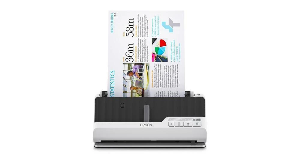 Skeneris Epson | Aukščiausios kokybės kompaktiškas skaitytuvas | DS-C490 | Lakštinis | Laidinis