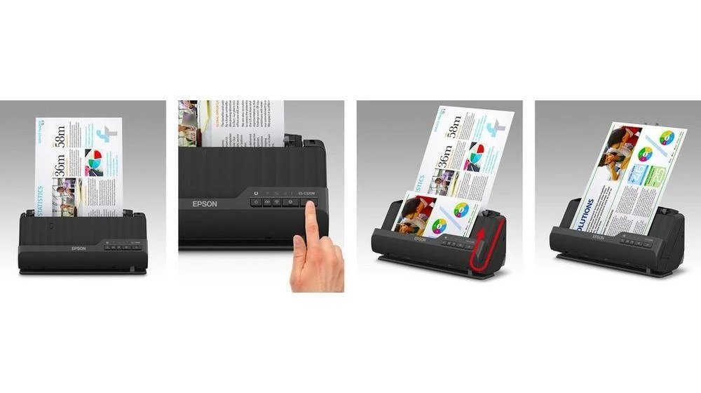 Skeneris Epson | Kompaktiškas Wi-Fi skaitytuvas | ES-C320W | Lakštinis | Bevielis