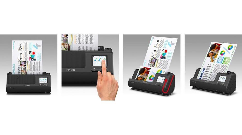 Skeneris Epson | Kompaktiškas tinklo skaitytuvas | ES-C380W | Lakštinis | Bevielis