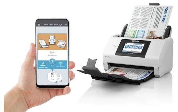 Skeneris Epson | Aukščiausios kokybės tinklo skaitytuvas | Darbo jėgos DS-790WN | Spalva | Bevielis