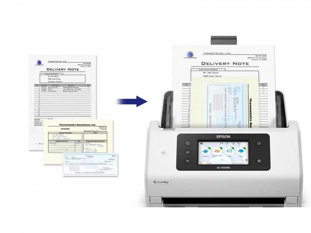 Skeneris Epson tinklo verslo skaitytuvas | Darbo jėgos DS-900WN | Spalva | Bevielis