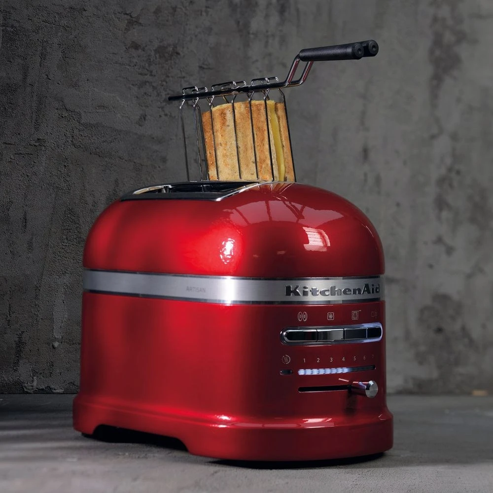 KitchenAid 5KMT2204EER 7 2 griežinėliai 1250 W Raudona, Nerūdijančiojo plieno