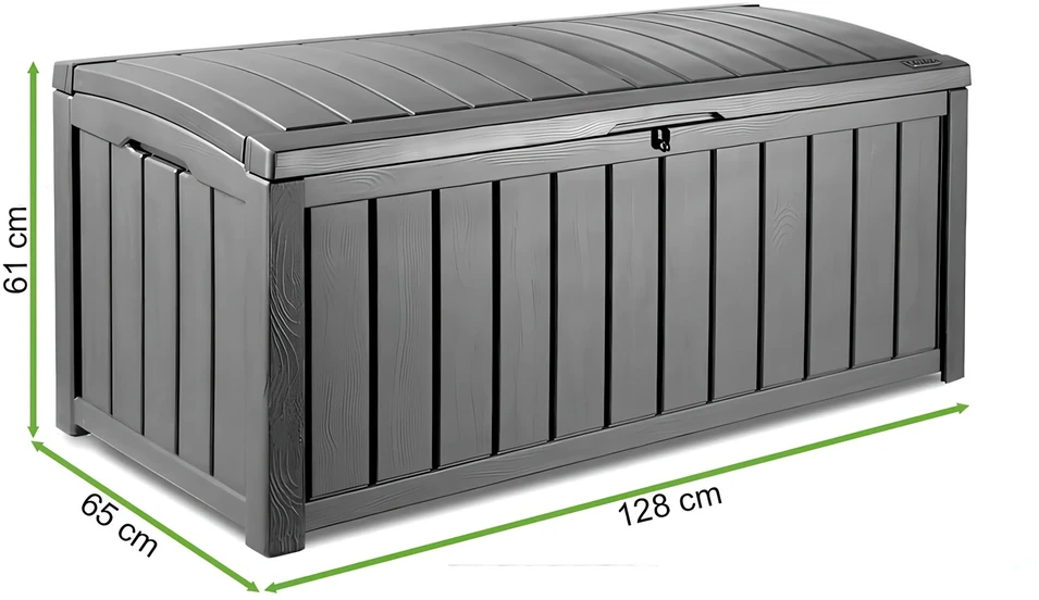 Keter Glenwood Garden storage box 390 l Graphite