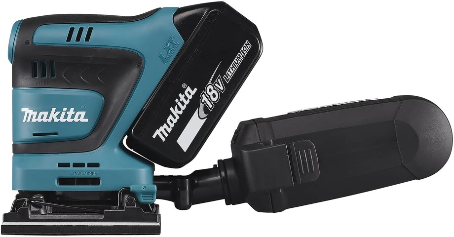 MAKITA akumuliatorinis ekscentrinis šlifuoklis DBO480Z 18V 93x185mm be akumuliatoriaus ir kroviklio