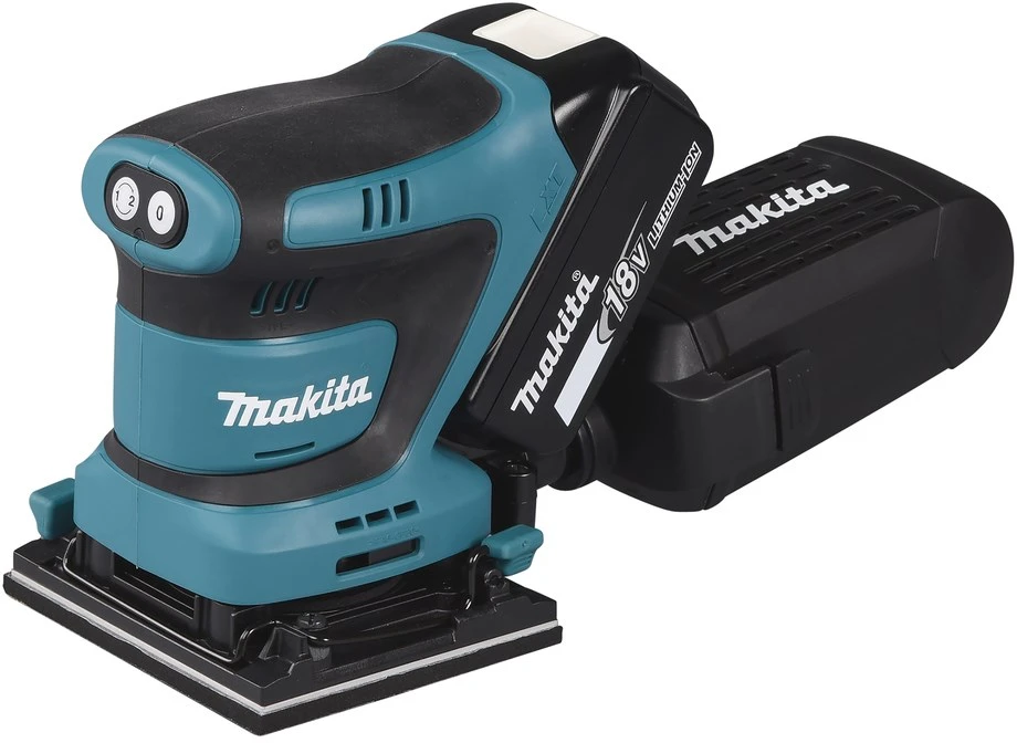 MAKITA akumuliatorinis ekscentrinis šlifuoklis DBO480Z 18V 93x185mm be akumuliatoriaus ir kroviklio