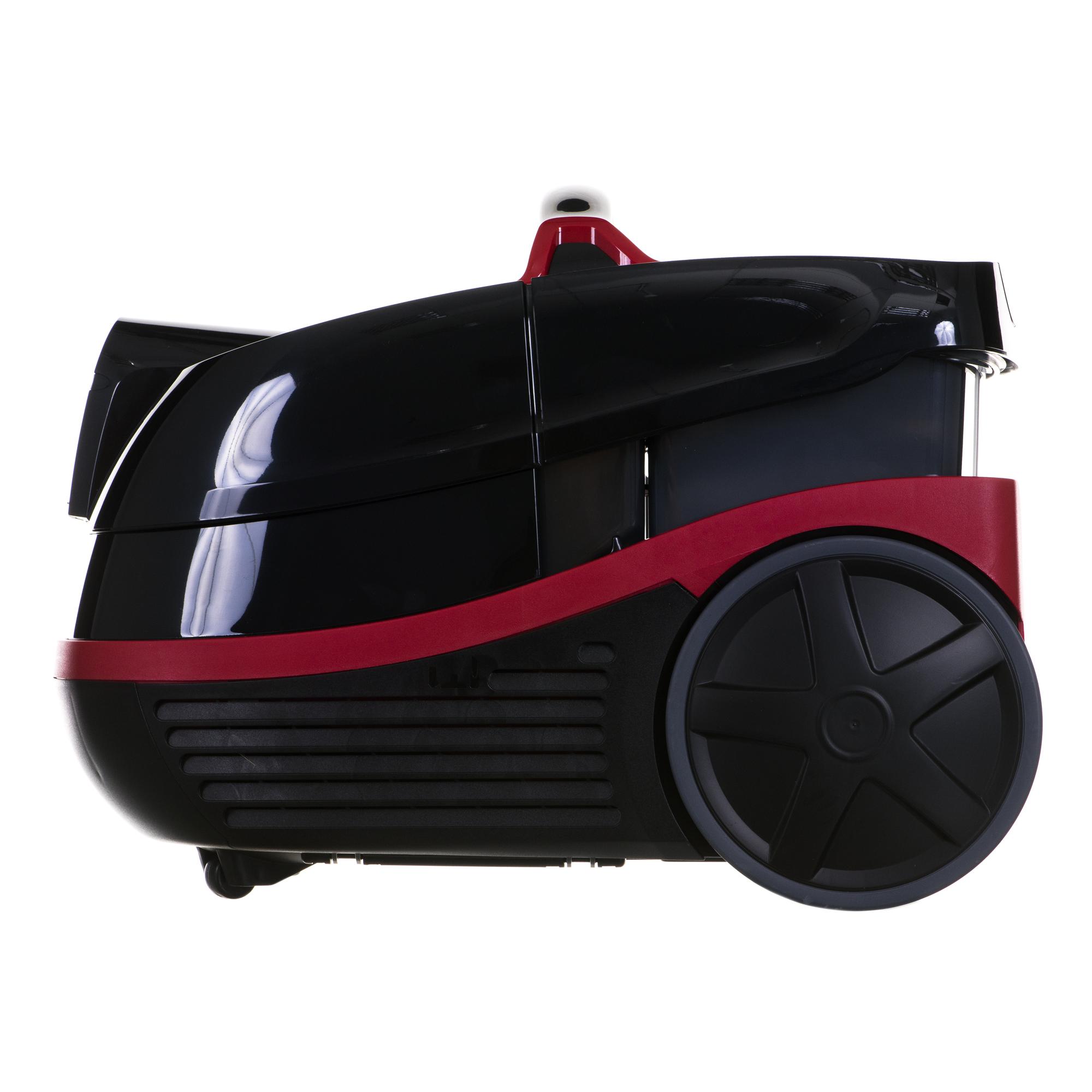 Sauso ir drėgno valymo dulkių siurblys Bosch AquaWash & Clean BWD421POW, 2100 W, Juodos ir raudonos spalvos
