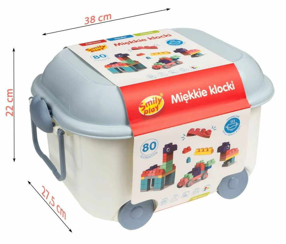 Anek Smily Play Minkštos kaladėlės 80 vnt SmilyPlay SP84942 49429
