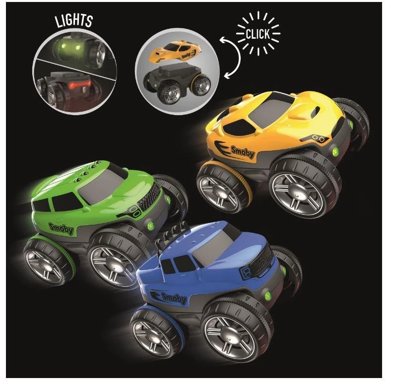 „Smoby Flextreme“ automobilis su šviesa į trasą