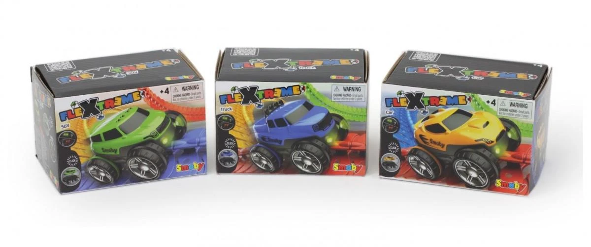 „Smoby Flextreme“ automobilis su šviesa į trasą