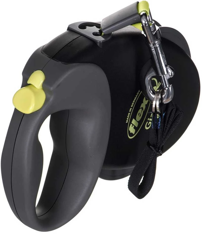 Flexi Giant Automatinis juostinis pavadėlis, 8 m / šunims iki 50kg / spalva: juoda ir pilka