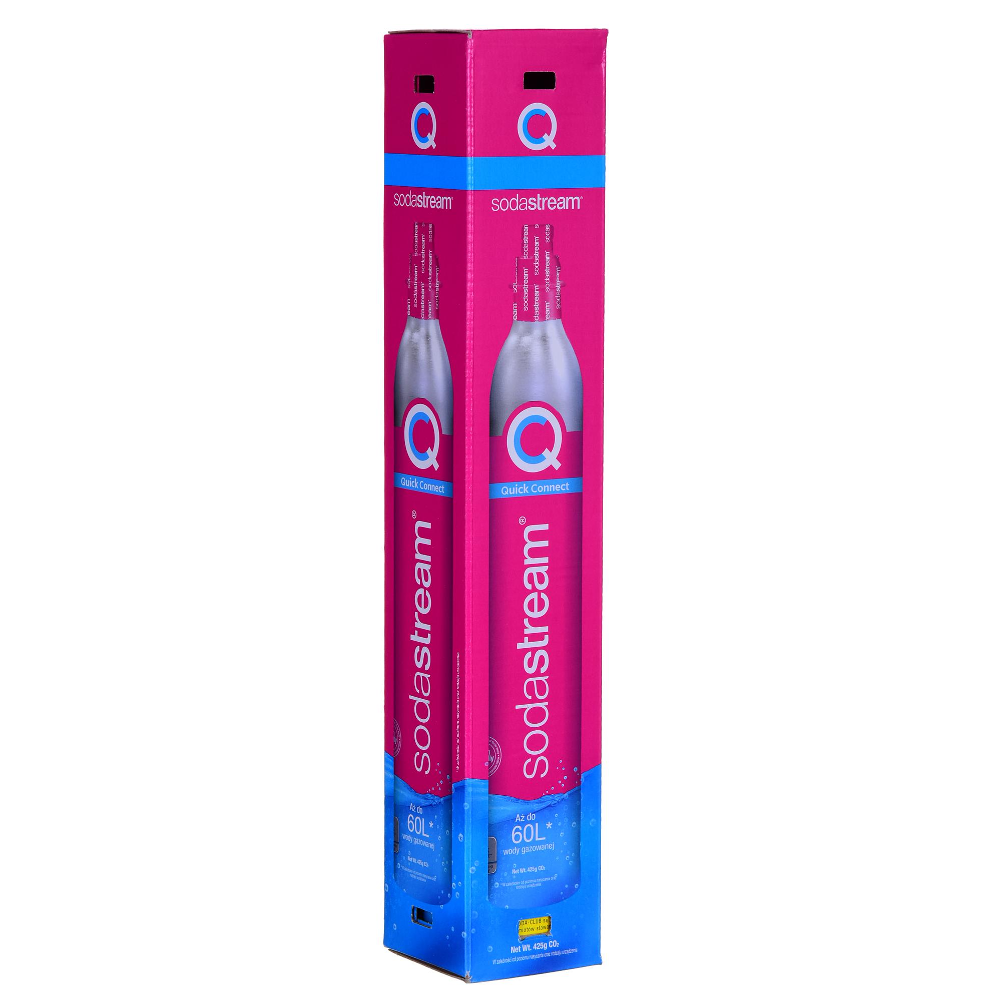 SodaStream Quick Connect CO2 angliarūgštės cilindras 60L, rožinis