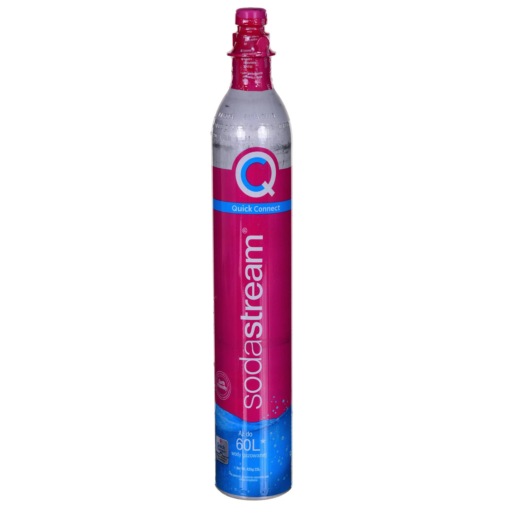SodaStream Quick Connect CO2 angliarūgštės cilindras 60L, rožinis
