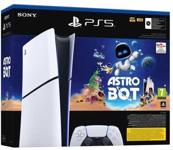 Sony PlayStation 5 Slim Digital - Astro Bot Bundle 1TB konsolė Baltas