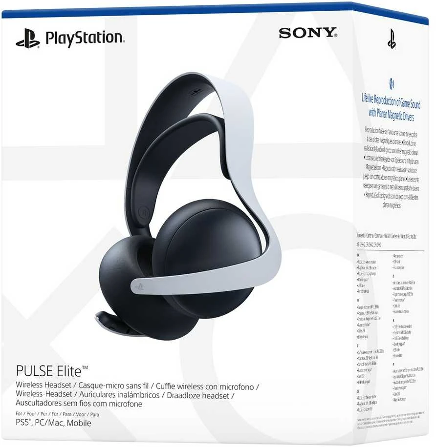 Ausinės Sony Playstation 5 Pulse Elite, Baltos spalvos (9572978)