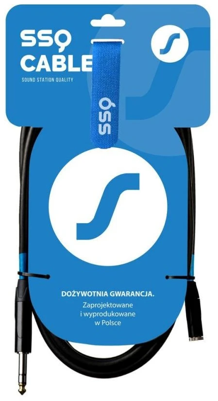 sound station quality (ssq) SSQ JSG5 – stereofoninis kabelio lizdas 3,5 mm – stereo lizdas 6,3 mm, 5 m