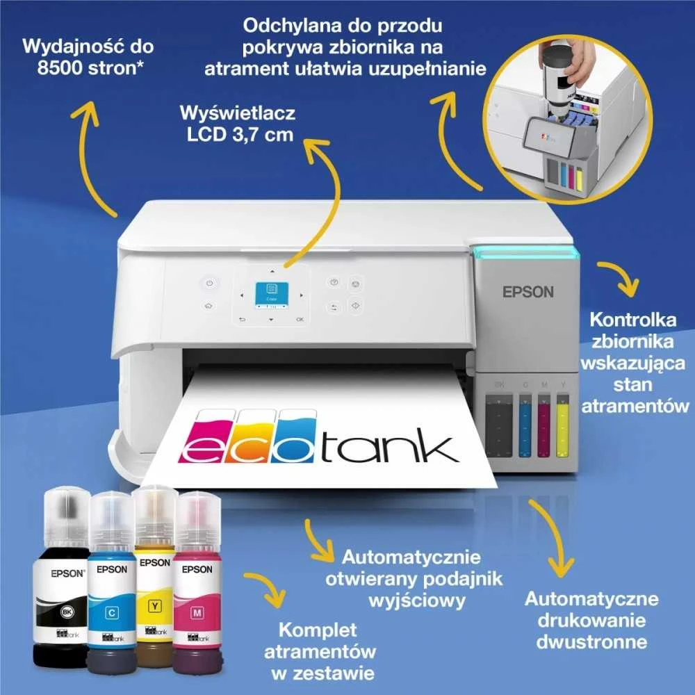 Spausdintuvas Epson | daugiafunkcis įrenginys | EcoTank L4366 | Inkjet | Spalvotas | A4 | Wi-Fi