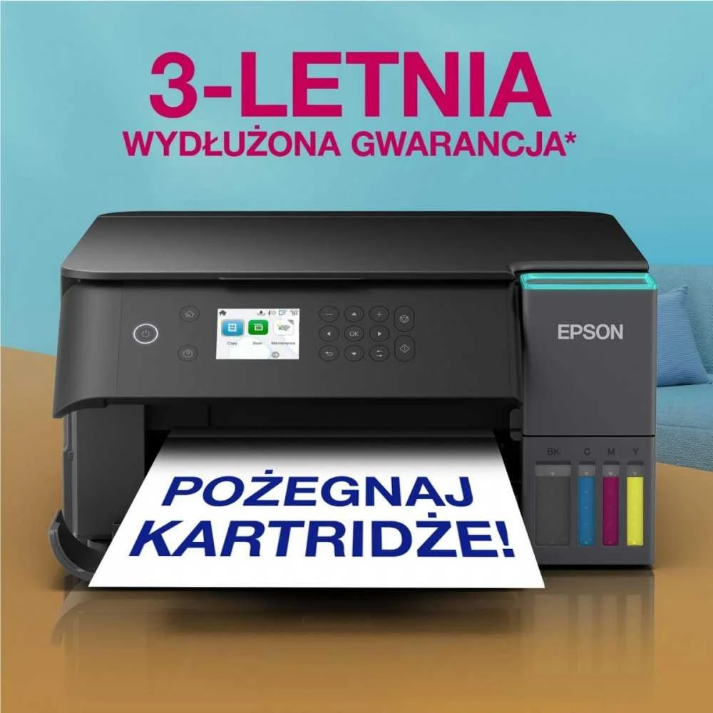 Spausdintuvas Epson | Daugiafunkcinis printers | EcoTank L6360 | Inkjet | Spalvotas | A4 | Wi-Fi | Juodas