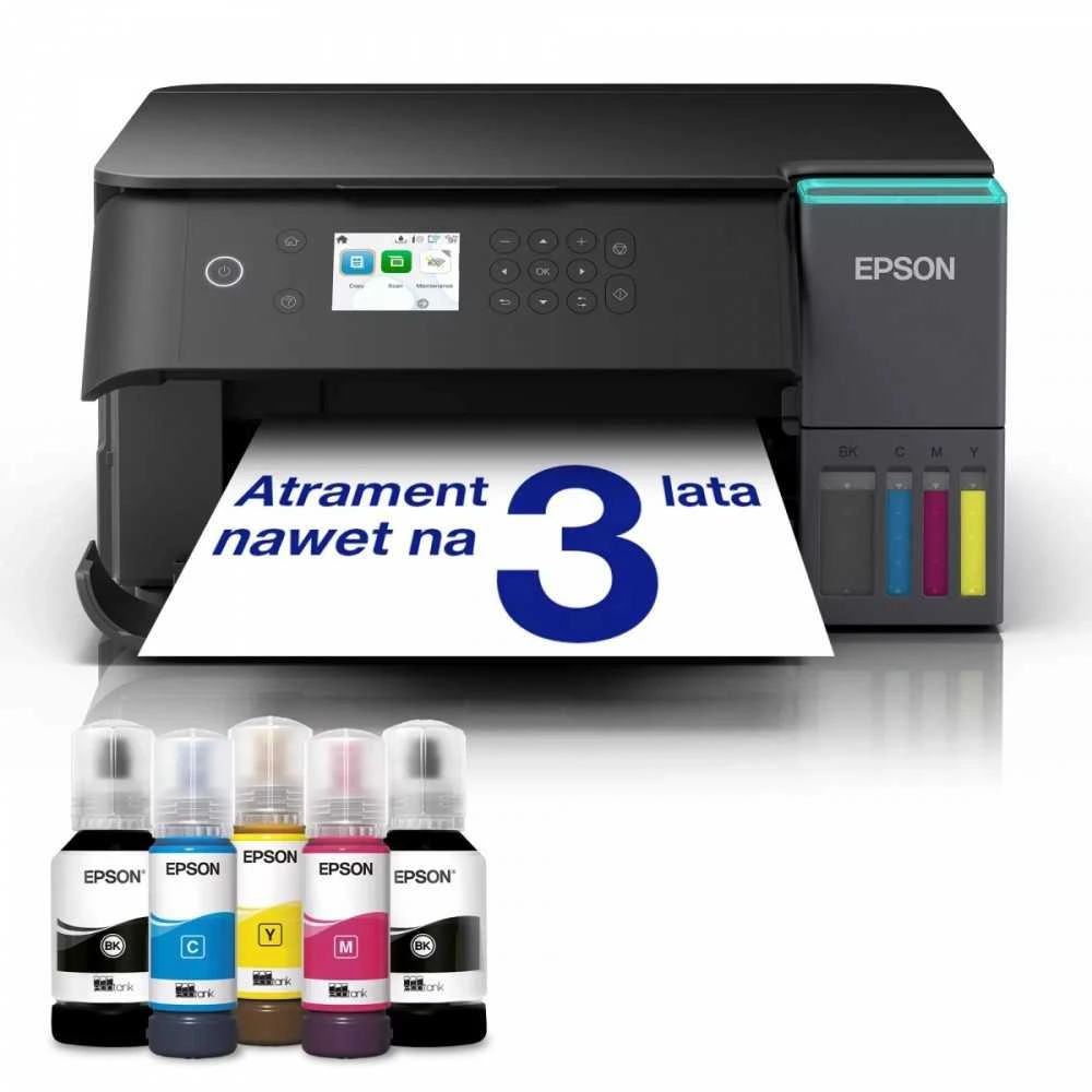 Spausdintuvas Epson | Daugiafunkcinis printers | EcoTank L6360 | Inkjet | Spalvotas | A4 | Wi-Fi | Juodas
