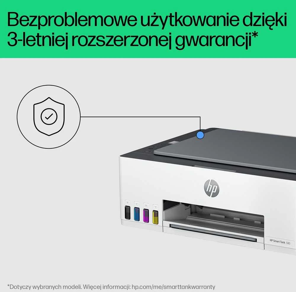 Spausdintuvas HP Smart Tank 580, All-In-One, Baltos spalvos