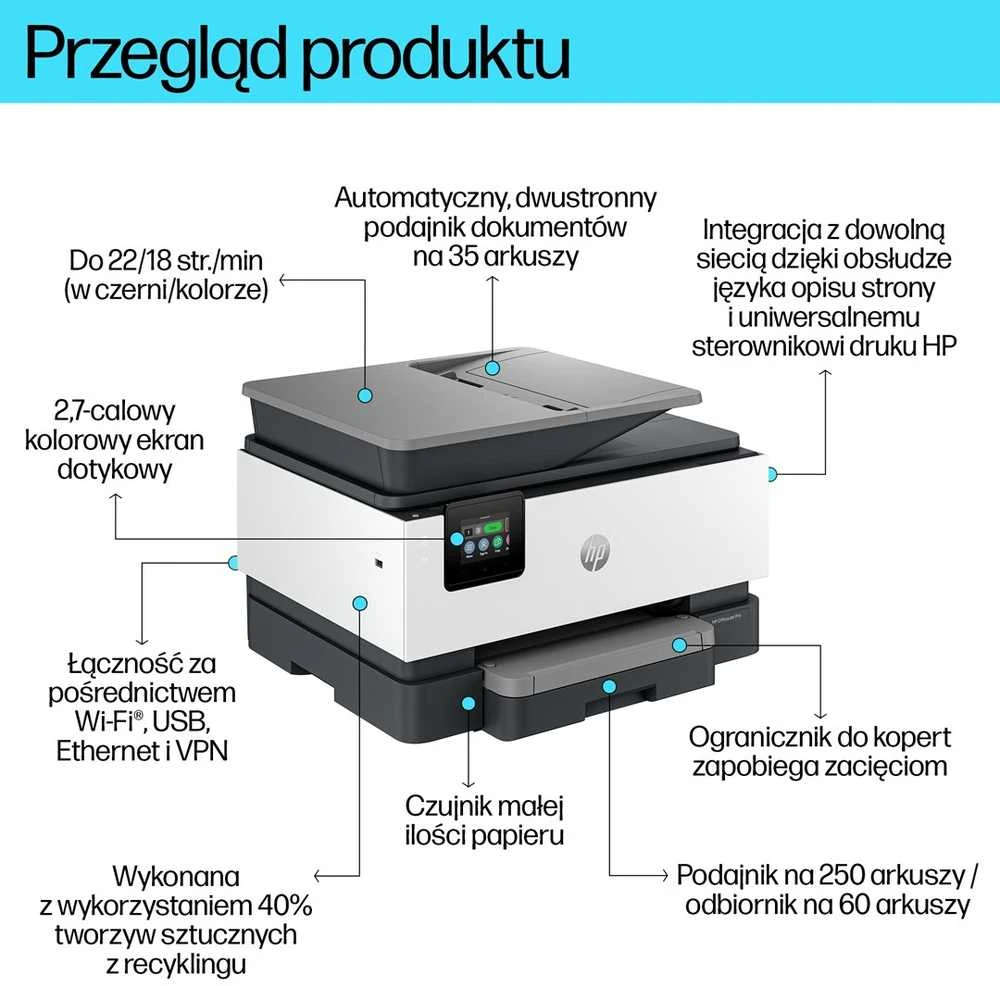 Hewlett Packard (HP) HP OfficeJet Pro 9120b All-in-One Spausdintuvas Thermal inkjet A4 4800 x 1200 DPI 20 ppm Wi-Fi