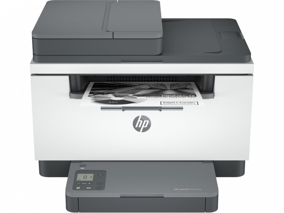 Daugiafunkcis lazerinis spausdintuvas HP LaserJet MFP M234sdn, spausdinimas / kopijavimas / skenavimas, nespalvotas, A4, iki 29 ppm, automatinis dvipusis, USB / LAN