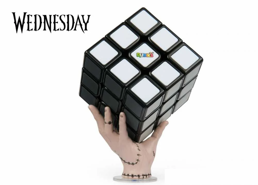 Spin Master Cube Originalus Rubiko kubas Trečiadienis 3x3 + Ponas Rankų stovas
