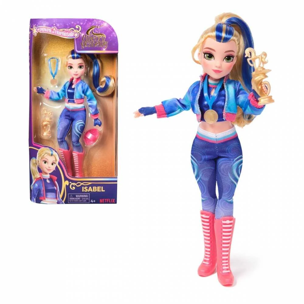 Spin Master Unicorn Vienaragio akademijos Isabel lėlių rinkinys 24 cm Vienaragis Academy Draugystės galia