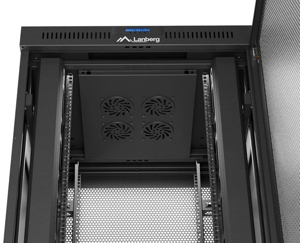 LANBERG Rack spintelė 19 laisvai stovinti 37U 800x800 plokščia pakuotė su tinklelio durelėmis LCD juodas