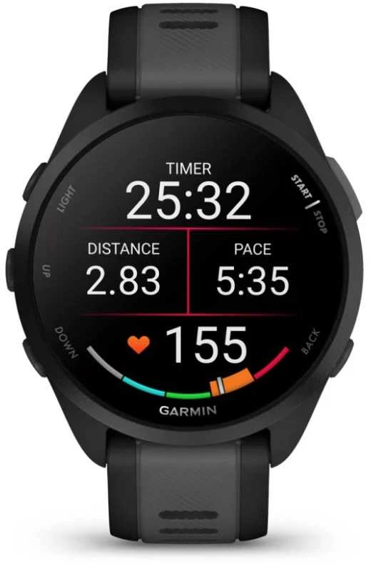 Sportinis laikrodis garmin forerunner 165 amoled 43mm juoda