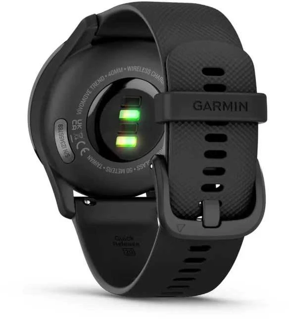 Laikrodis garmin vivomove trend, 40mm lcd juodas