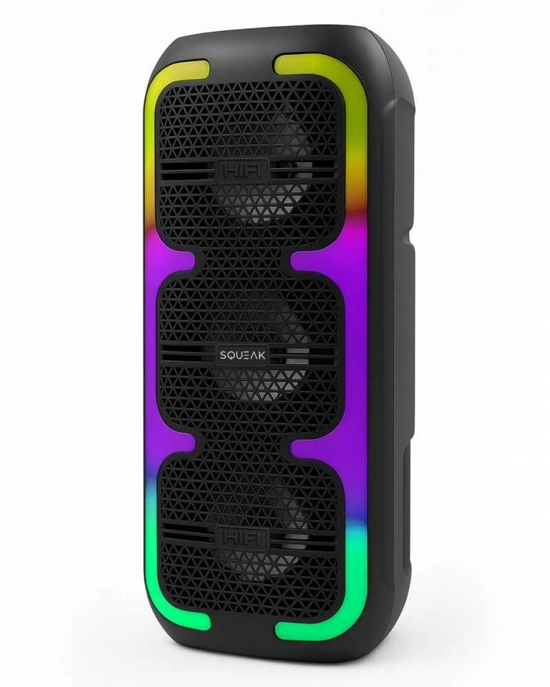 Squeak głośnik karaoke beatone bluetooth 5.3, 45w radio fm, microsd, aux, usb, usb-c sq1009